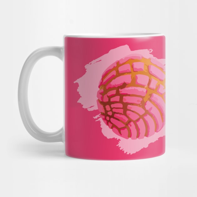 Pink concha bread mexican concha pan dulce mexican food lover by T-Mex